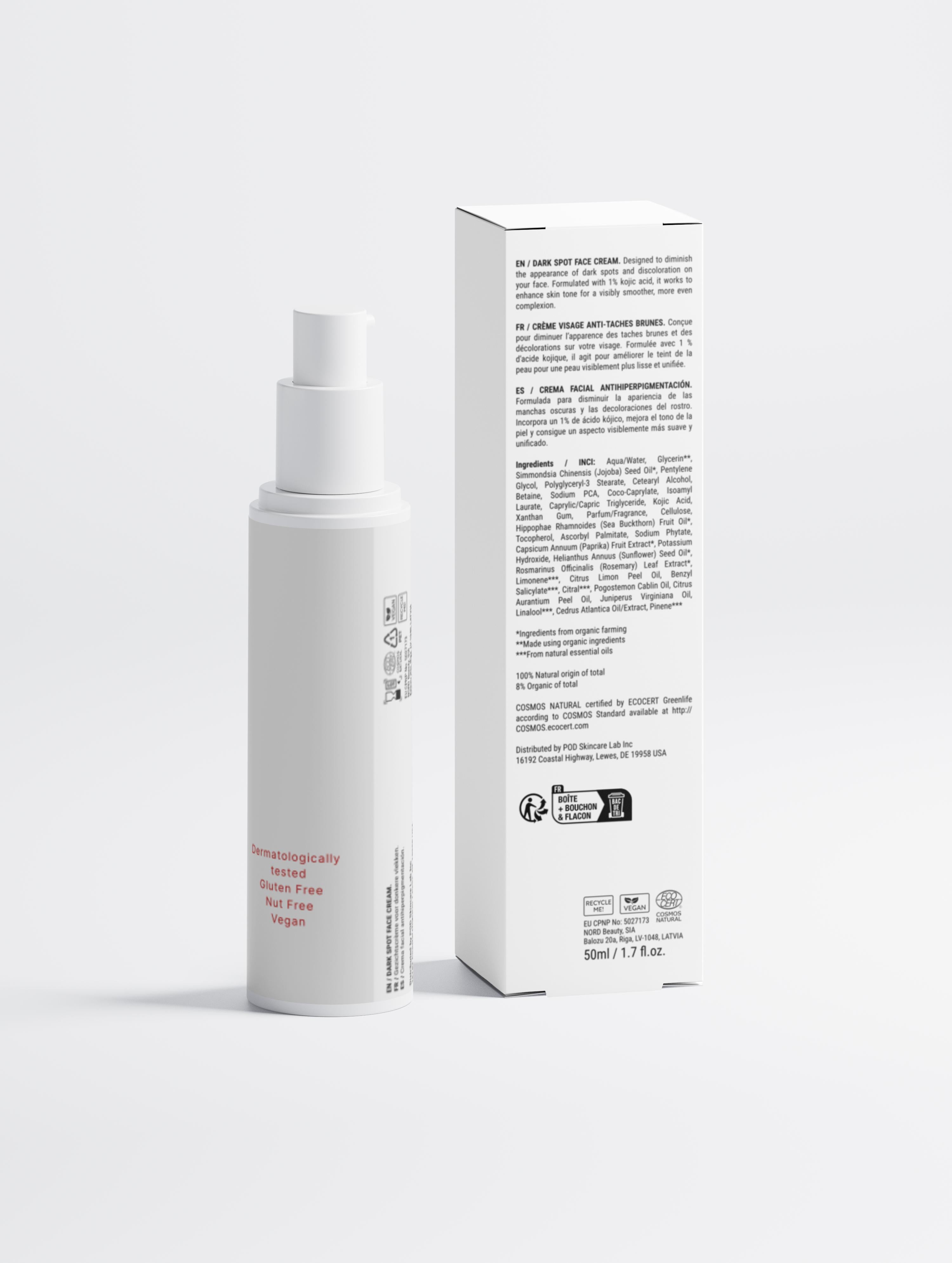 Dark Spot Face Cream with Kojic Acid