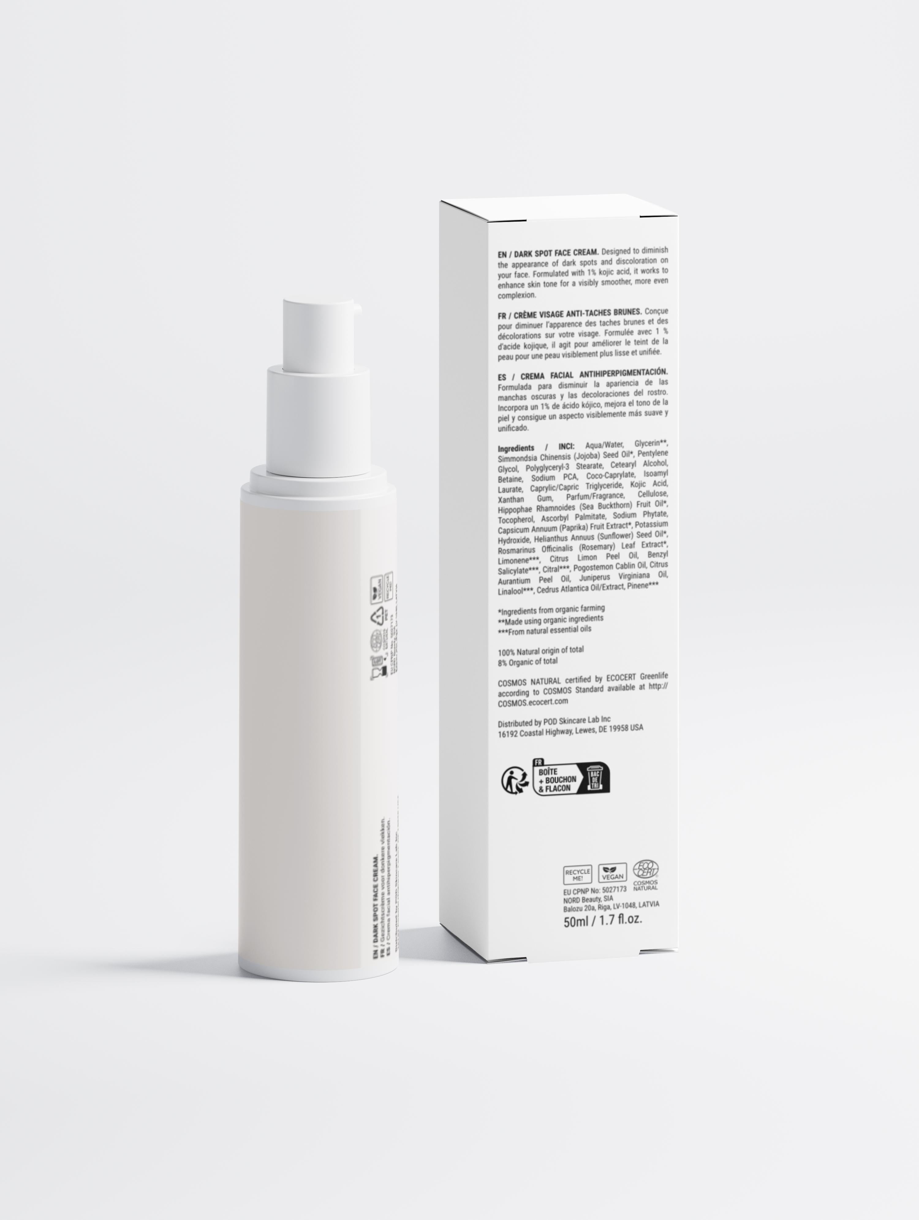 Dark Spot Face Cream with Kojic Acid