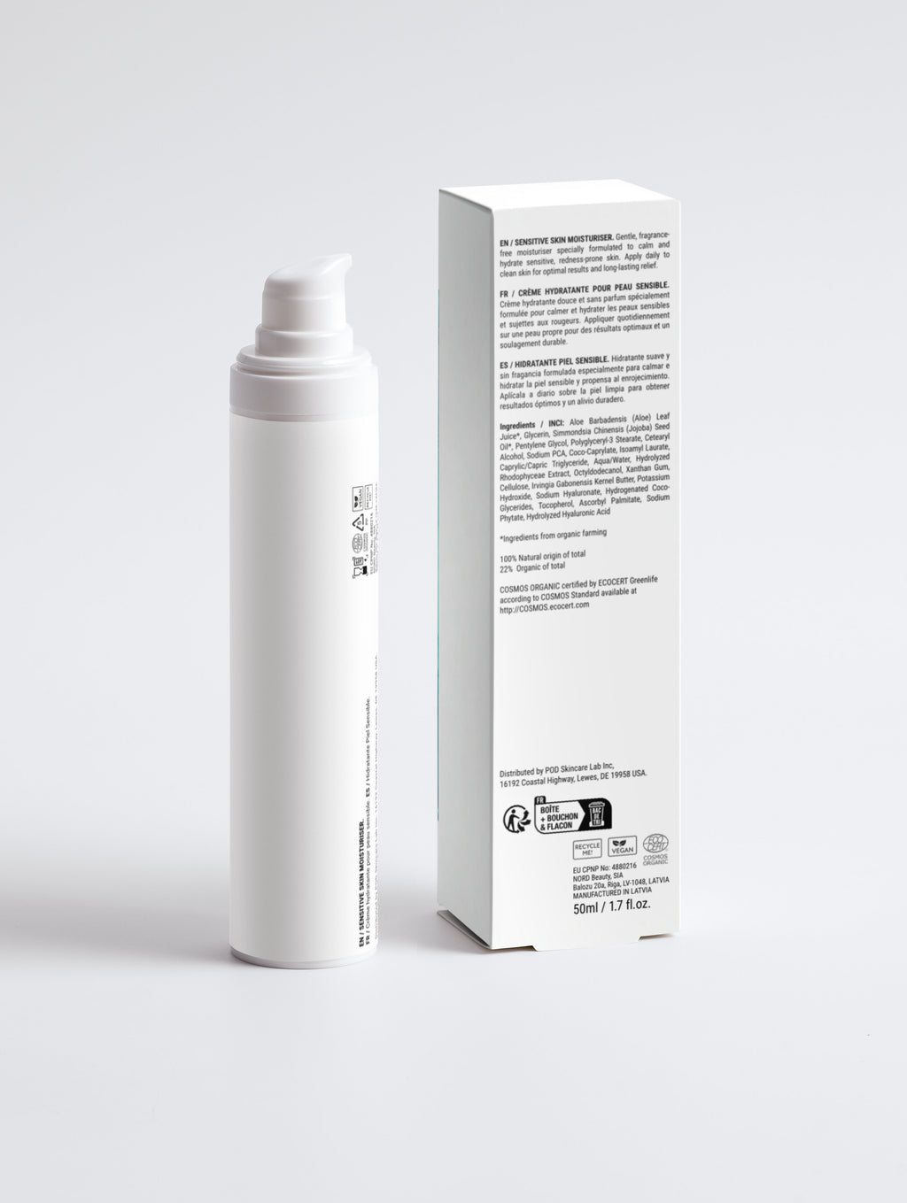 Sensitive Skin Moisturiser, Fragrance Free