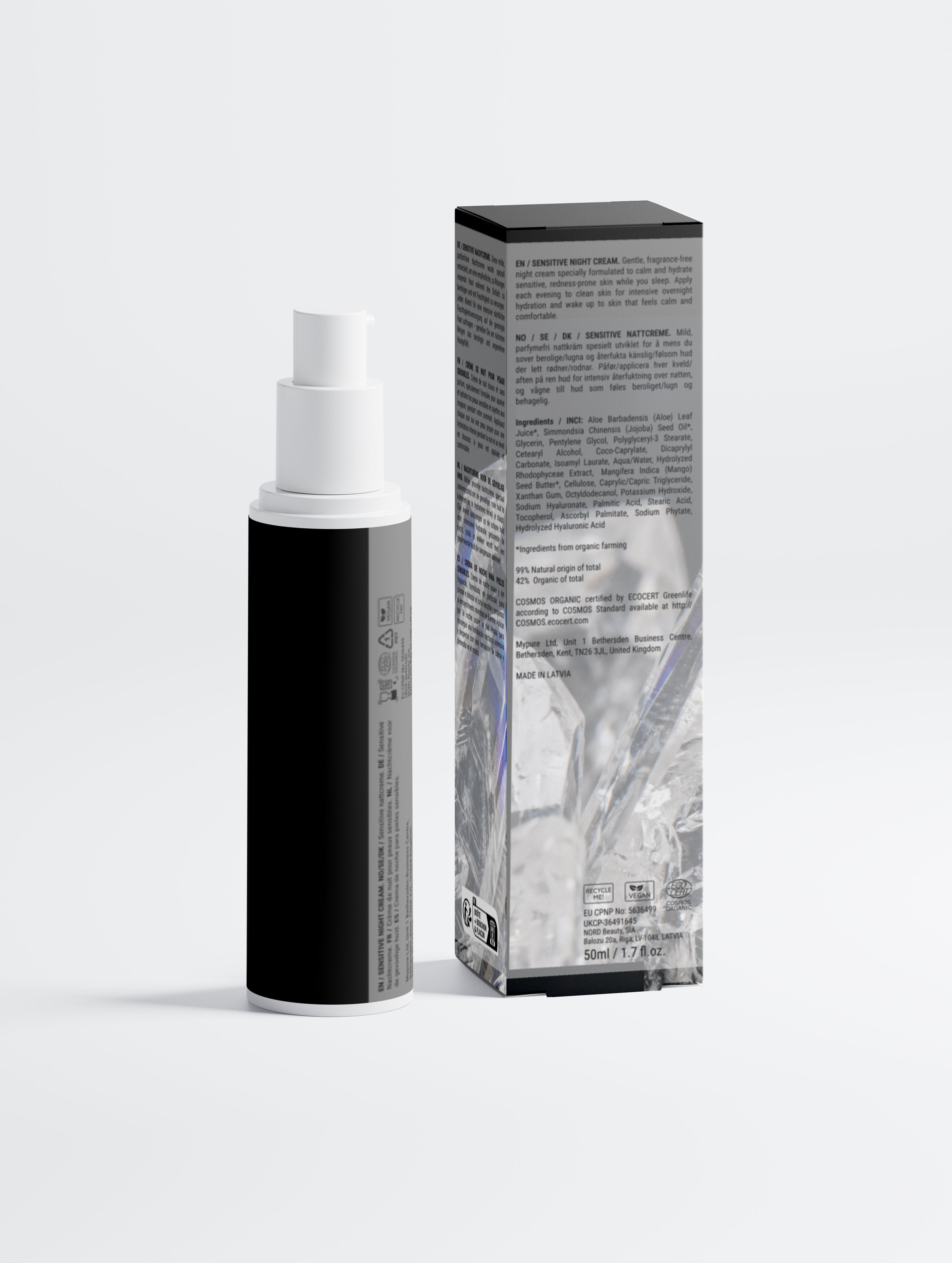 Sensitive Skin Overnight Cream, Fragrance-Free